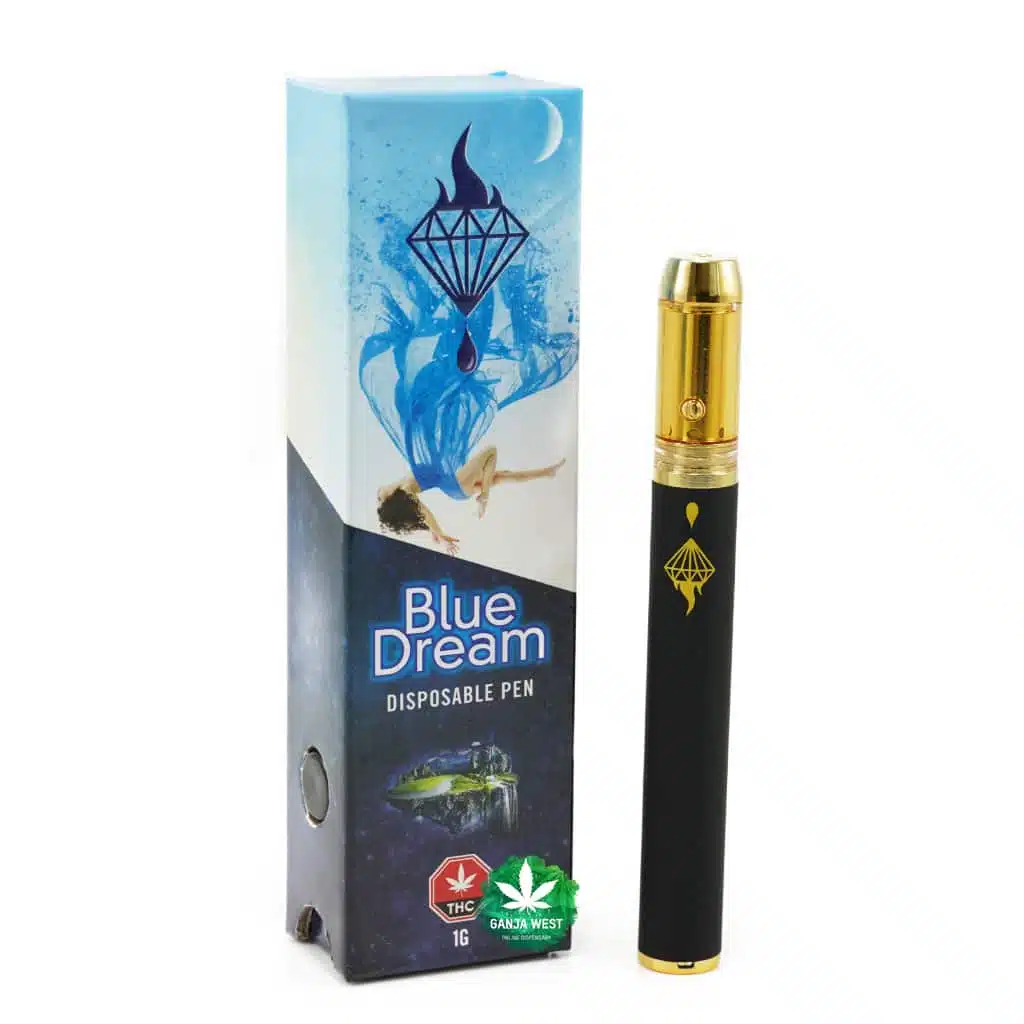 buy-thc-vaporizer-online-dispensary-ganja-west-diamond-concentrates-blue-dream-1.jpg.webp Diamond Concentrates – Blue Dream Disposable Pen - Image 1