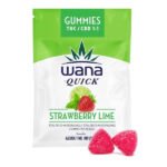 Wana Quick Strawberry Lime 1-1 THC-CBD Gummies