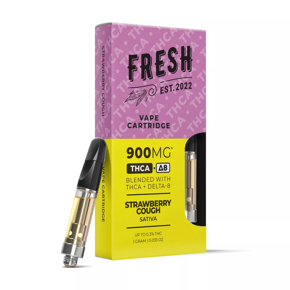 strawberry-cough-cartridge-thca-d8-blend-fresh-900mg_0.jpg.webp 900mg THCa Delta 8 Strawberry Cough Vape Cart – Fresh - Image 1